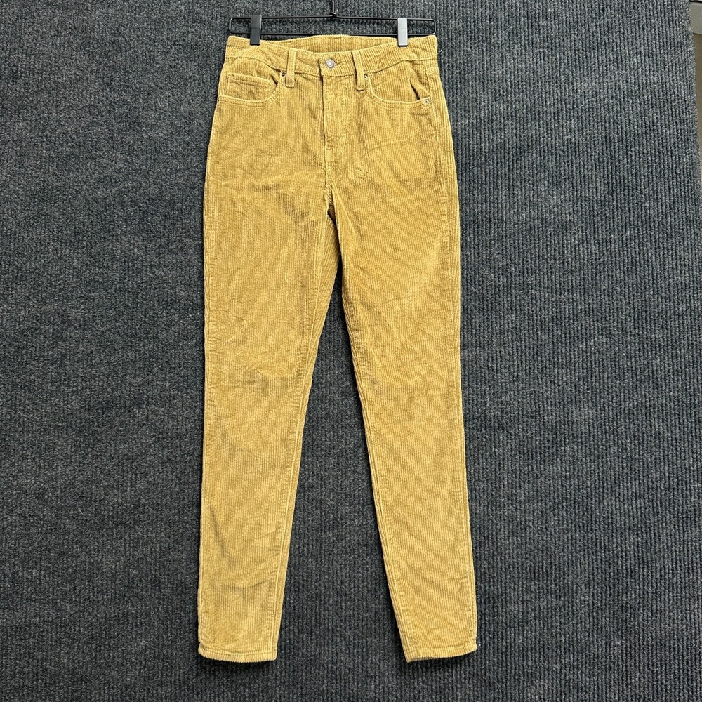 Levis 511 Slim Fit Corduroy Pants Mens 28x30 Tan Brown Stretch Cords